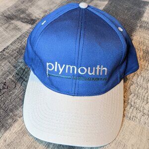 Plymouth Massachusetts Hat Blue Baseball Cap Strapback